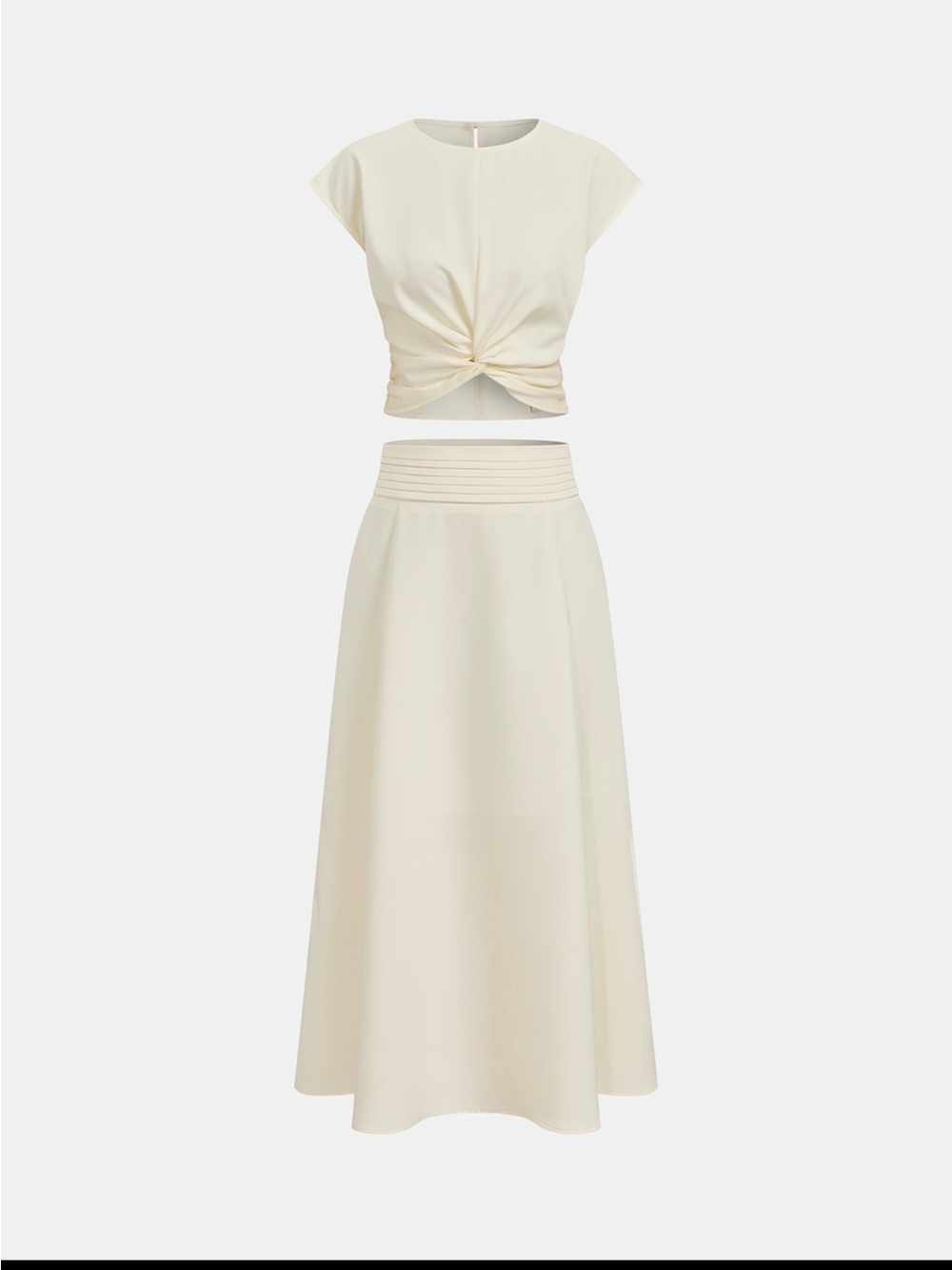 Commense Cream Maxi Skirt Set